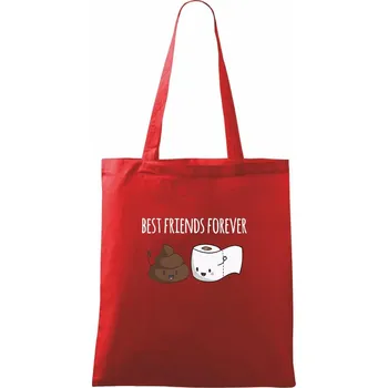 WC friends - Taška bavlněná - 42 x 38 cm ( Červená )