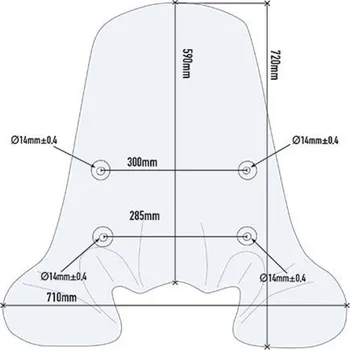 Motodíl GIVI 1117A plexi Honda SH 150i ABS 2012 - 2016