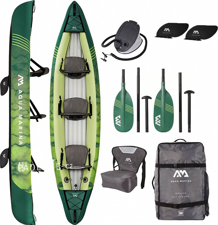 Kanoe AQUA MARINA RIPPLE 370 - trojmístná nafukovací