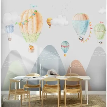 Tapeta Solution Media 3D tapety - Balony MU3088 1 - Voděodolné plátno - Textilní tapeta omyvatelná - 250g/m2