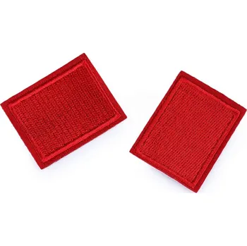 Nažehlovačka malá červená 3x4cm (Nažehlovačka malá červená 3x4cm)