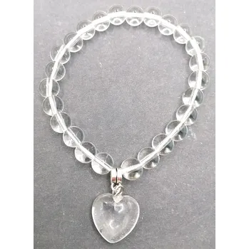 Náramek KŘIŠŤÁLOVÁ LÁSKA -křišť. náramek se srdíčkem