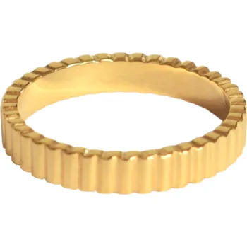 Prsten MAVOLLA Pozlacený prstýnek Wrinkled Shine Velikost prstýnku: 12