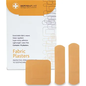 Náplast Dependaplast Fabric - 10 ks náplastí v psaníčku