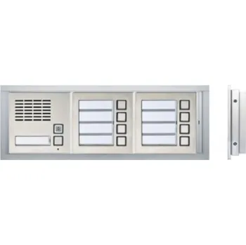 Poštovní schránka Zvonkové tablo TESLA GARANT pro zazdění - 9 účastníků - HORIZONTÁLNĚ