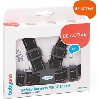 Přeprava dětí BABYONO Popruhy na dítě - černé 6 m+