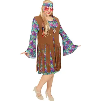 Karnevalový kostým Funiglobal - Kostým hippie pro ženy extra velký - XL