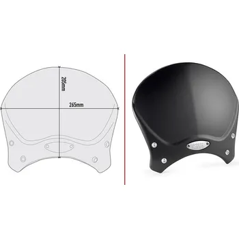 Motodíl GIVI 100ALB přední štít černý Honda CMX 500 Rebel 2017 - 2019