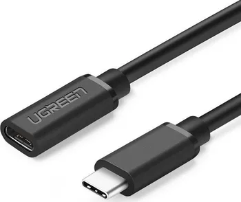 Datový kabel Ugreen USB Type C 3.1 Male to Female Cable Nickel Plating 50 cm černý