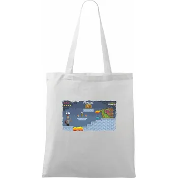 Já vs. výplata - Taška bavlněná - 42 x 38 cm ( Bílá )