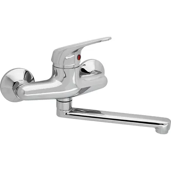 Vodovodní baterie Slovarm - TA.4011.A20-150 - Baterie dřezová nástěnná, ramínko ploché, L 200 mm, rozteč 150 mm - 480311