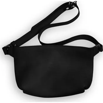 Ledvinka Eggo Bastian velká kožená ledvinka Černá