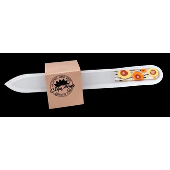 Pilník skleněný velký - hnědé kruhy