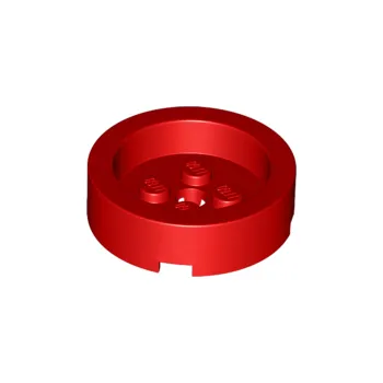 Hračka 68325 Red Brick, Round 4 x 4 with Recessed Center and Hole (Červená cihla, kulatá 4 x 4 se zapuštěným středem a otvorem)