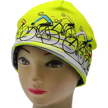 Čepice RDX F1164 Čepice mikropolyester cyklista PELETON Barva: žlutá, Velikost: 7 (9-12 let)