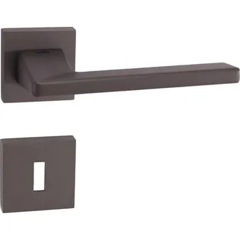 Dveřní kování TI - JUNIOR - HR 4140Q bez spodní rozety, klika/klika T - Titan (141)