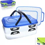 Plastový přenosný box na potraviny 2 patra