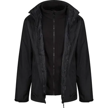 Pánská větrovka Regatta Pánská nepromokavá bunda 3v1 TRA150 Černá-Black XL