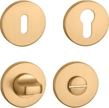 Dveřní kování AS - ROZETA - R 7S rozety BB OLS - Mosaz broušená