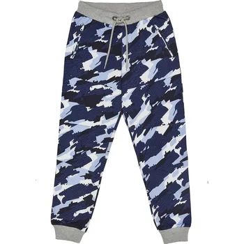 Chlapecké tepláky - WINKIKI WTB 82259, modrá / vzory Barva: Modrá, Velikost: 146