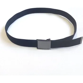 Opasek Opasek elastický s kovovou sponou černý (Pružný kalhotový opasek s kovovou sponou)