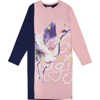 Dívčí šaty Dívčí šaty - WINKIKI WJG 82149, světle růžová Barva: Růžová, Velikost: 152