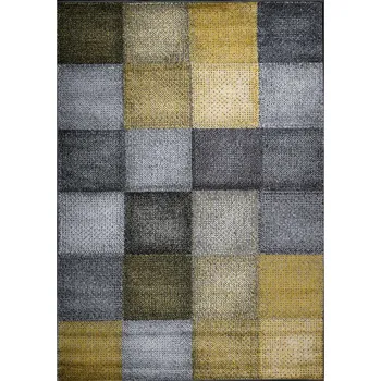 Koberec JUTEX Kusový koberec Calderon 4202A žlutý BARVA: Žlutá, ROZMĚR: 60x110 cm