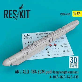 Plastikový model Reskit 1/32 AN / ALQ-184 ECM pod (long version)