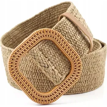 Opasek Fashionweek Dámský pletený pásek s rafiovou sponou RATTAN NR: MODEL:7