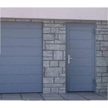 Garážová vrata Vedlejší garážové dveře, Panty při pohledu ZEVNITŘ VPRAVO, Kování klika/klika, Lakování rámu a pantů lakovat do barvy dveří, Samozavírač NE