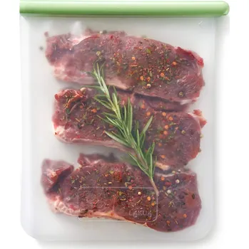 Dóza na potraviny Lékué, Silikonový sáček na potraviny Flat Reusable bag L, 1500 ml