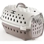 Přepravka pro psy a kočky Travel Chic, 50x34,5x32cm, anglická zelená/bílá 50x34,5x32cm, holubí šedá/bílá