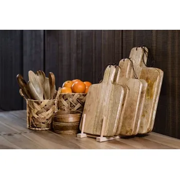 Příbor Dřevěná salátová naběrací lžíce z mangového dřeva - 5*2*30cm