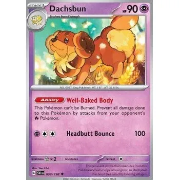 Volný čas Pokémon SV1en 099/198 Dachsbun - Scarlet & Violet Stav: Near Mint, Verze: NORMAL