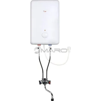 Bojler Wterm Ohřívač zásobníkový elektrický beztlakový, nad odběrné místo FAFO 5 H, 1,5 kW, 5 l, 405 x 255 x 195 mm, s kohoutkovou nástěnnou baterií, FAFO H