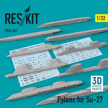 Plastikový model Reskit 1/32 Pylons for Su-27