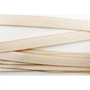 Stuha Batistka plátnovka – více barev - šíře 1,3 cm kakaová