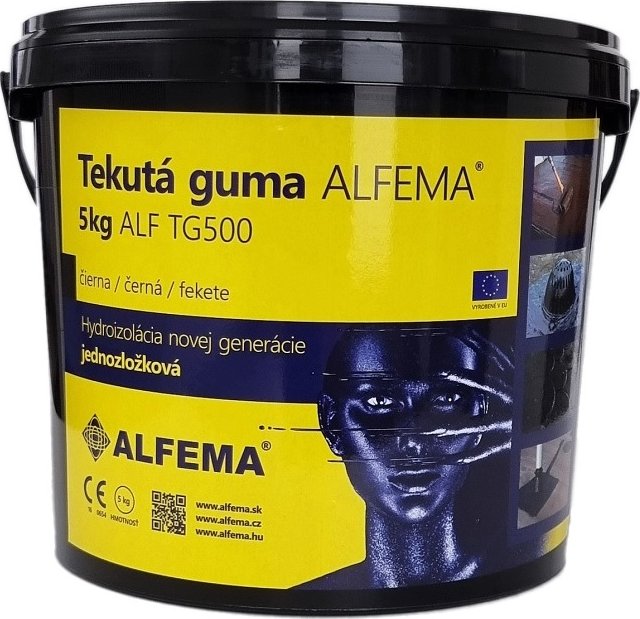Tekutá guma ALFEMA TG500 černá 5 kg (hydroizolace Tekutá guma)