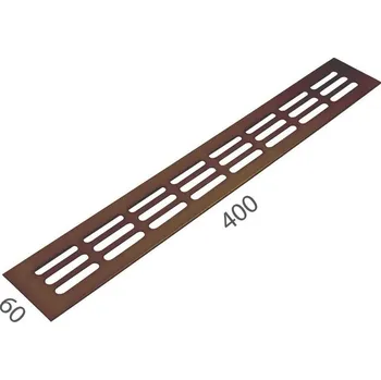 Větrací mřížka SRL - ALFA větrací mřížka šířka 60 x 400 mm 60 mm, 400 mm F4 - Bronz elox