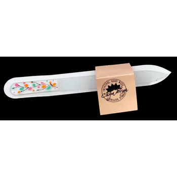 Pilník skleněný velký - barevný strom