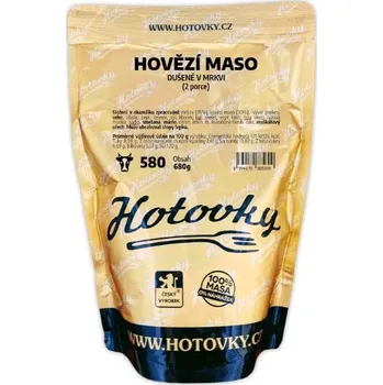 Hotové jídlo Hovězí maso dušené v mrkvi Hotovky (2 porce)