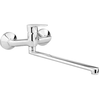 Vodovodní baterie Slovarm - EN.3511.A30-150 - Baterie dřezová nástěnná, ramínko ploché, L 300 mm, rozteč 150 mm - 480284