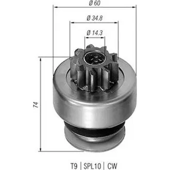 Autoelektrika Pastorek, startér MAGNETI MARELLI MMAAMB0071