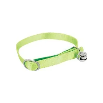 Pro psa Zolux S.A.S. Obojek kočka nylon 10mm/30cm Zolux - Různé barvy Barva: zelený