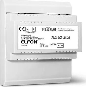 NAPÁJECÍ ZDROJ AC-20 1,5A ELFON OPTIMA