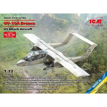 Plastikový model ICM 1/72 OV-10A Bronco, US Attack Aircraft (4x camo)