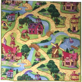 Koberec Dětský kusový koberec Pohádková vesnice, vel. 133x133 cm
