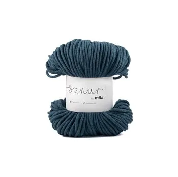 Příze Bavlněná šnůra MILA 3 mm - petrolejová