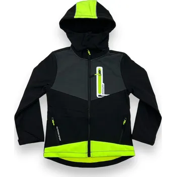 Chlapecká bunda Sezon Chlapecká zateplená softshellová bunda Černá, 134