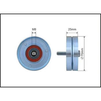 Vratná/vodicí kladka, klínový žebrový řemen Caffaro 01-14